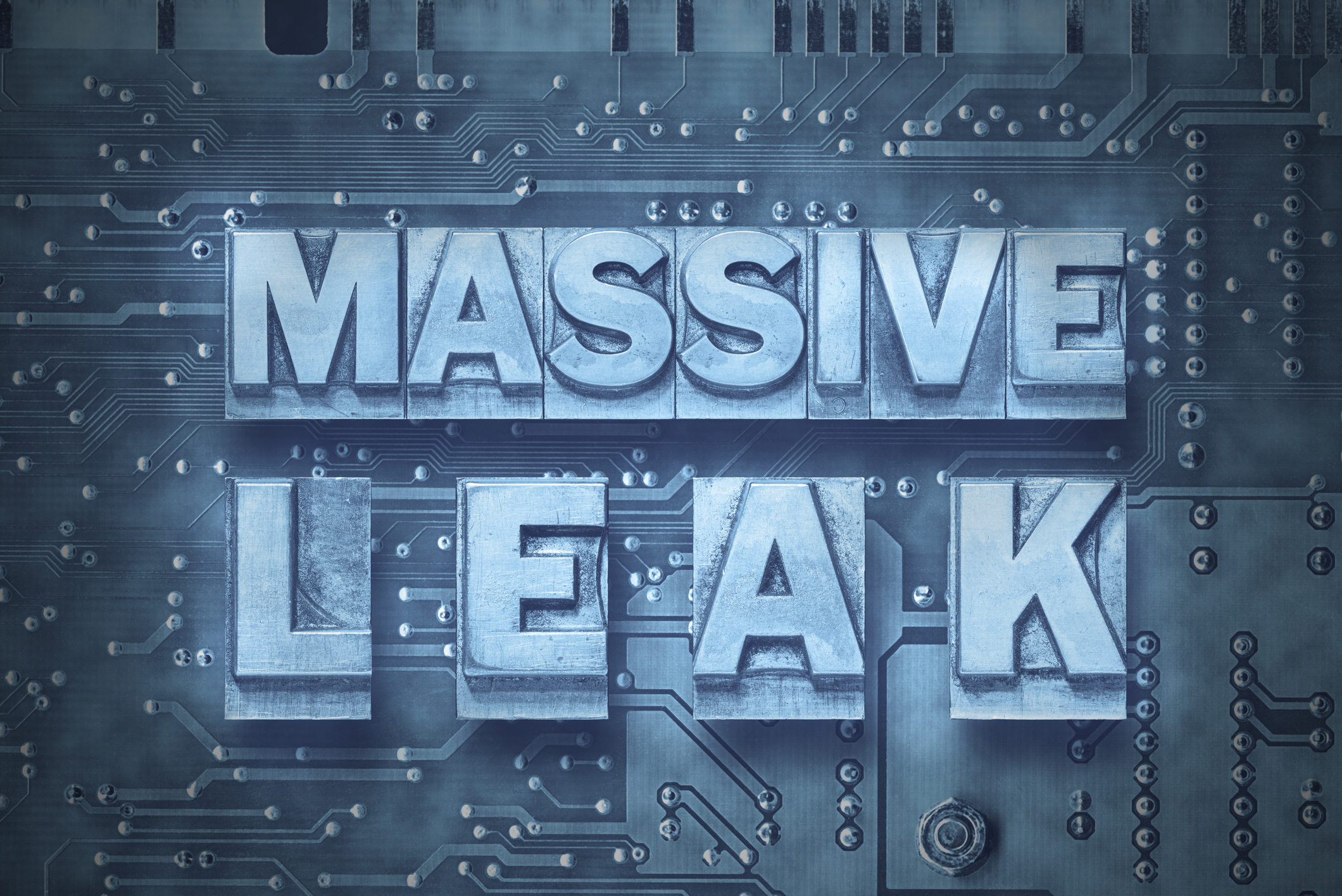 massive leak pc board