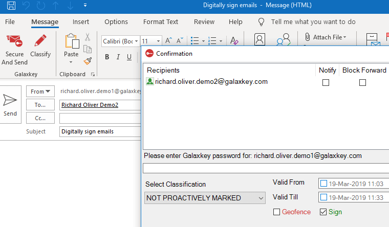 Galaxkey email encryption